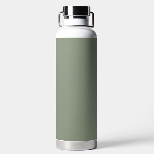 Initialer Name des Monogram-Skripts Sage Green Ele Trinkflasche (Rückseite)