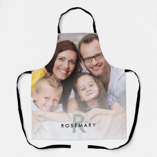 Initialer Name des Monogramms für das Foto Family  Schürze
