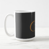 Initialer Name des Niedlichen Schlichten Monogramm Kaffeetasse (Links)