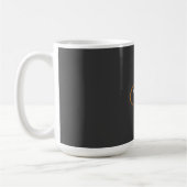 Initialer Name des Niedlichen Schlichten Monogramm Kaffeetasse (Links)