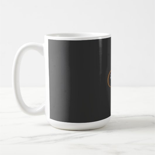 Initialer Name des Niedlichen Schlichten Monogramm Kaffeetasse (Links)