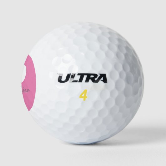 Initialer Name des Personalisierten Monogramms Golfball (Logo)