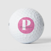 Initialer Name des Personalisierten Monogramms Golfball (Vorderseite)