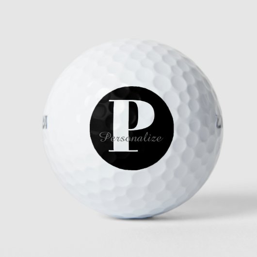 Initialer Name des Personalisierten Monogramms Golfball (Vorderseite)