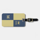 Initialer Name des Pickleball-Typ King Monogram Gepäckanhänger (Vorderseite horizontal)