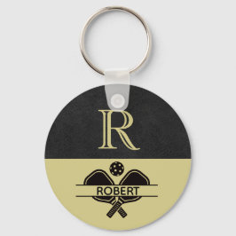 Initialer Name des Pickleball-Typ Schlüsselanhänger