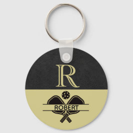 Initialer Name des Pickleball-Typ Schlüsselanhänger