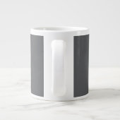 Initialer Name für das klassische Gray Simple Mono Jumbo-Tasse (Rückseite)