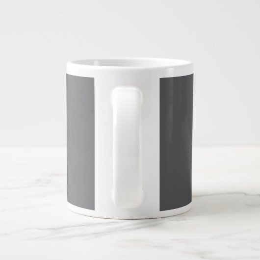 Initialer Name für das klassische Gray Simple Mono Jumbo-Tasse (Rückseite)