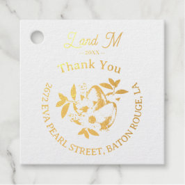 Initialer Name im Osterstil Vielen Dank Geschenkanhänger