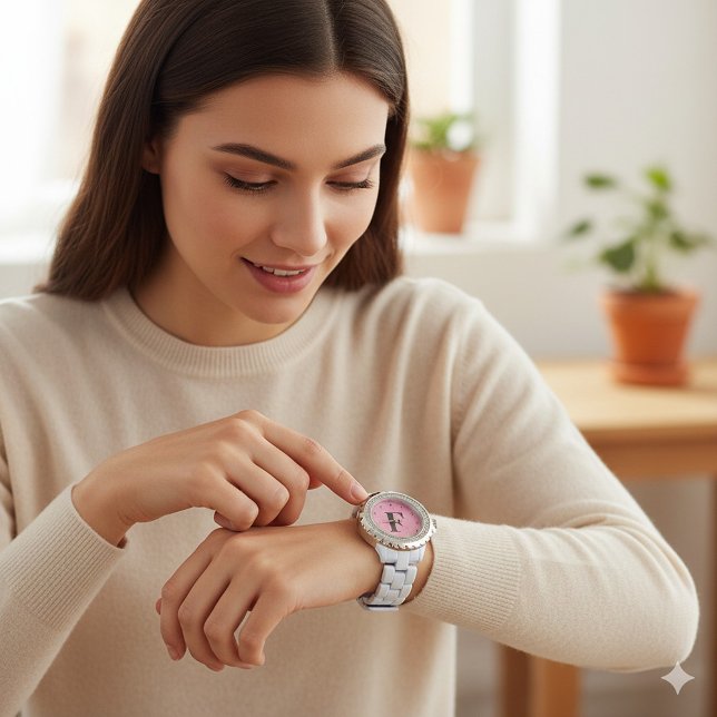 Initialer Personalisierter Name für das benutzerde Armbanduhr (Custom Monogram Personalized Name Initial Watch)