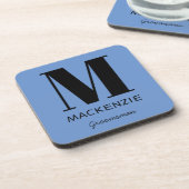 Initialer Trauzeuge für Monogramm Getränkeuntersetzer (Linke Seite)