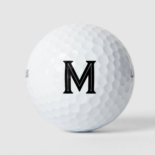 Initialer Vater für das Fettschwarze Monogramm Golfball (Vorderseite)