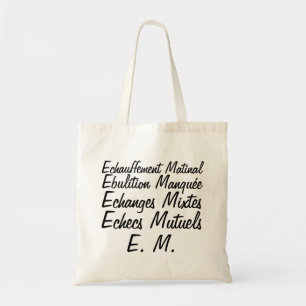 Initiales E M Synonymus macronistes Bag Tragetasche