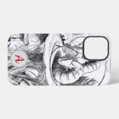 INITIALES IPHONE 12 CASE Shisha rauchender Caterpi Hülle (Rückseite (Horizontal))