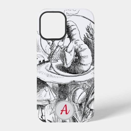 INITIALES IPHONE 12 CASE Shisha rauchender Caterpi Hülle (Rückseite)