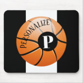 Initiales Monogramm für den benutzerdefinierten Ba Mousepad (Vorne)