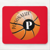 Initiales Monogramm für den benutzerdefinierten Ba Mousepad (Vorne)