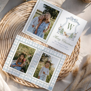 Initiales Nutcracker-Wappen-Foto für die Aquarellf Feiertagskarte
