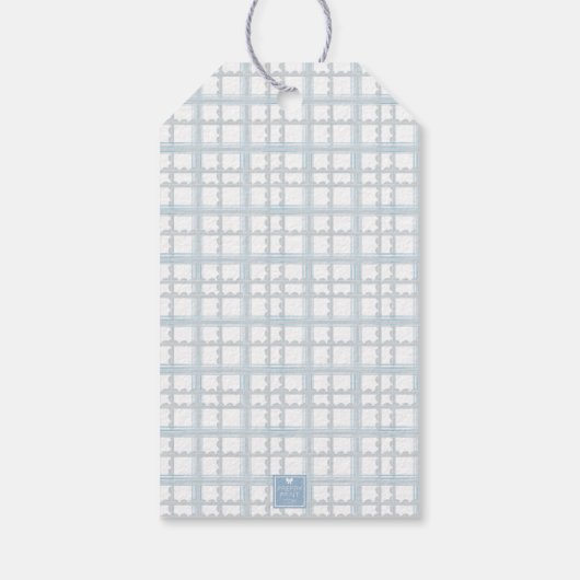 Initiales Nutcracker-Wappen für die Aquarellfarben Geschenkanhänger (Rückseite)