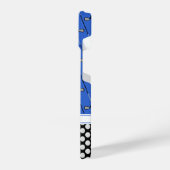 Initialgolfmuster blau iPhone hülle (Linke Seite)