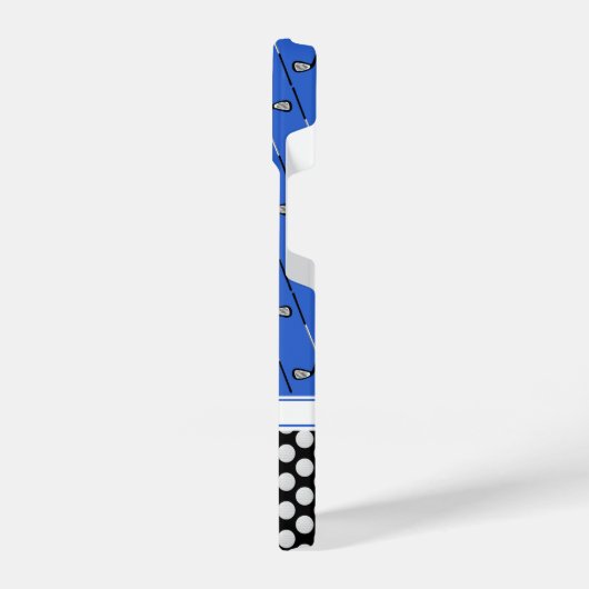 Initialgolfmuster blau iPhone hülle (Linke Seite)