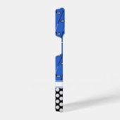 Initialgolfmuster blau iPhone hülle (Rechte Seite)