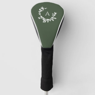 Initialgrün der botanischen Monogramm Golf Headcover