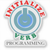 Initialisieren Verb in Cobol-Programmierung Sticke Aufkleber (Vorderseite)