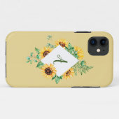Initialisierte Sonnenblumen Case-Mate iPhone Hülle (Rückseite (Horizontal))