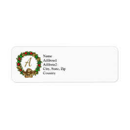 Initialisierter Vintager Engel und Kranich