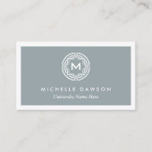 INITIALLOGO FÜR STUDENTEN/UNIVERSITÄT (Grau) Telefonnummerkarte (Vorderseite)