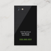 Initiallogo Monogramm Smartphone-Visitenkarte Visitenkarte (Rückseite)