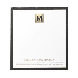 Initiallogo von Elegant Monogram Notizblock