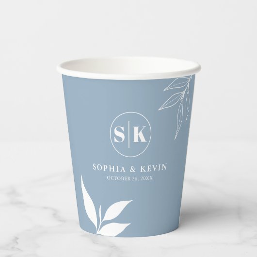 Initiallogos für Minimalistische Zweigstellen in D Pappbecher (Rückseite)