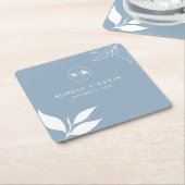 Initiallogos für Minimalistische Zweigstellen in D Rechteckiger Pappuntersetzer (angewinkelt)