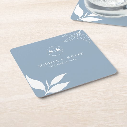 Initiallogos für Minimalistische Zweigstellen in D Rechteckiger Pappuntersetzer (angewinkelt)