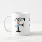Initialmonogramm der Floral F-Tasse Kaffeetasse (Links)