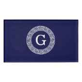 Initialmonogramm für den Navy Blue Whites griechis Namenschild (Vorderseite)