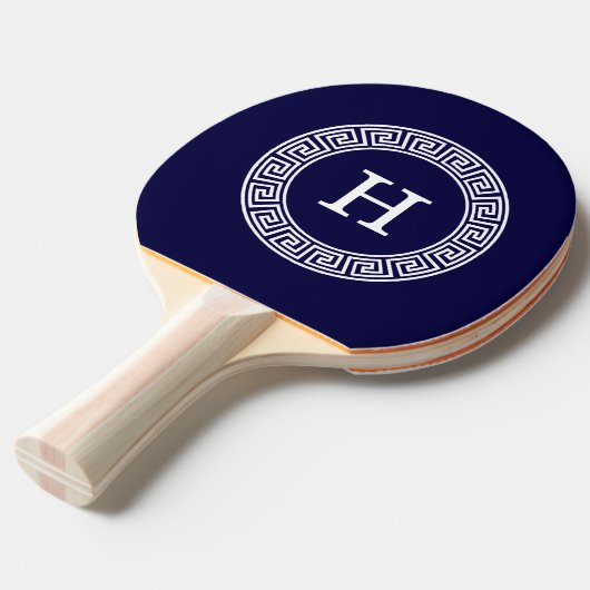 Initialmonogramm für den Navy Blue Whites griechis Tischtennis Schläger (Vorderseite)
