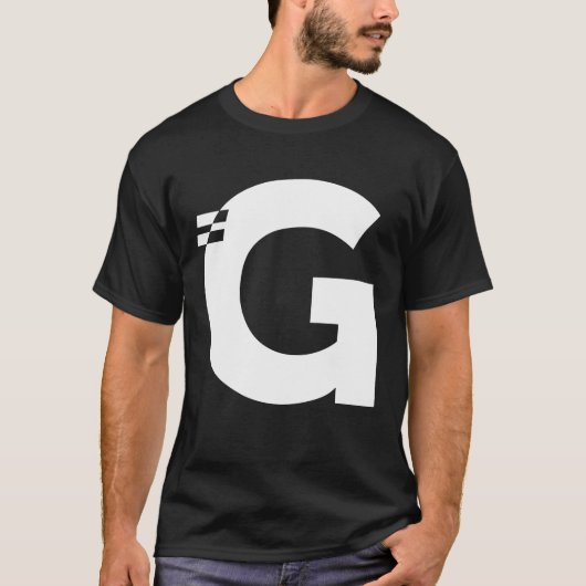 Initialmonogramm G Alphabet T-Shirt (Vorderseite)