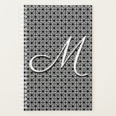 Initialmonogramm Schwarz/Weiß Planer (Vorderseite)