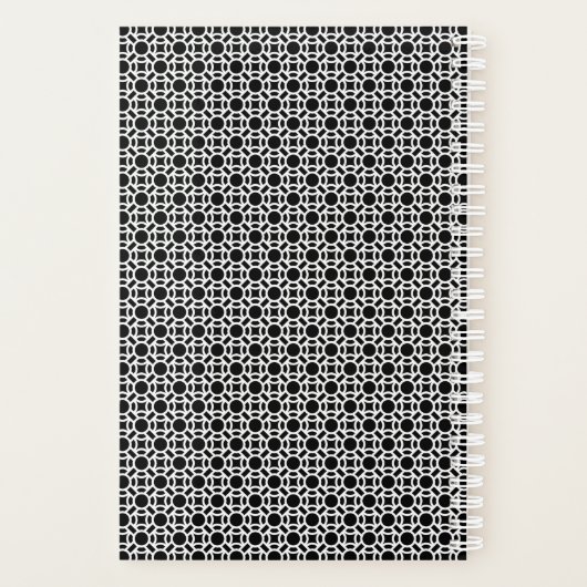 Initialmonogramm Schwarz/Weiß Planer (Rückseite)