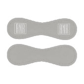 Initialmonogramm | Weiß auf hellgrau Baseball (Paneele)