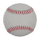 Initialmonogramm | Weiß auf hellgrau Baseball (Vorderseite)