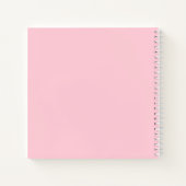 Initialmonogramm | Weiß auf hellrosa Notizblock (Rückseite)