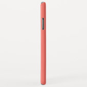 Initialmonogramm | Weiß auf Korallen Case-Mate iPhone Hülle (Hinten/Rechts)