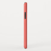 Initialmonogramm | Weiß auf Korallen Case-Mate iPhone Hülle (Hinten/Rechts)