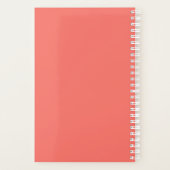 Initialmonogramm | Weiß auf Korallen Planer (Rückseite)