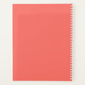 Initialmonogramm | Weiß auf Korallen Planer (Rückseite)